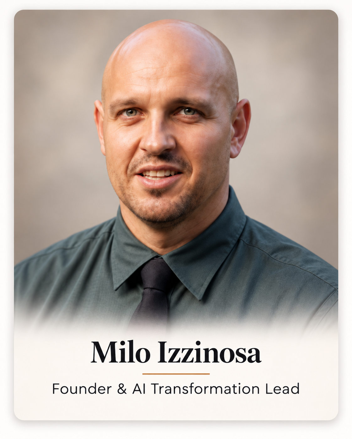 Milo Izzinosa — Founder & AI Transformation Lead, Artificial Mind Solutions